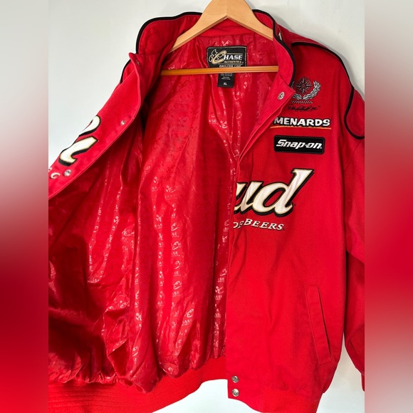 Vintage Budweiser Racing Nascar Jacket Chase Authentics Dale Earnhardt Size XL - Picture 9 of 15